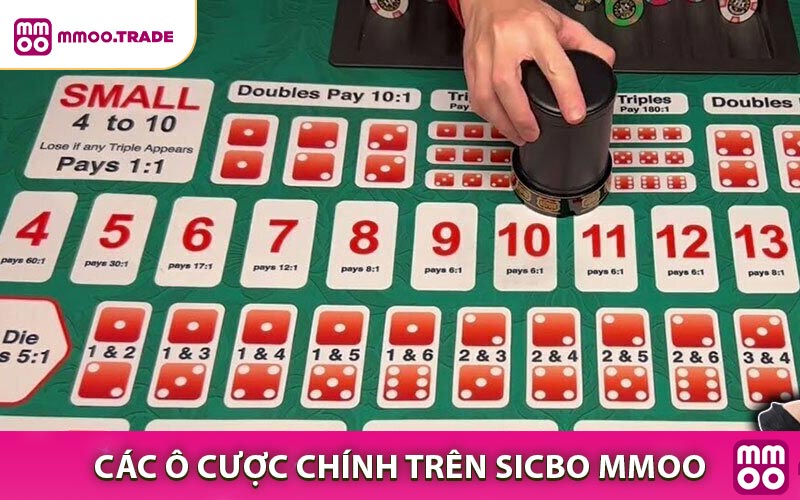 Tổng hợp các ô cược chính trên Sicbo MMOO